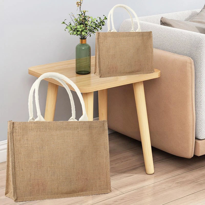 Jute bag environmental handbag waterproof logo can be customized