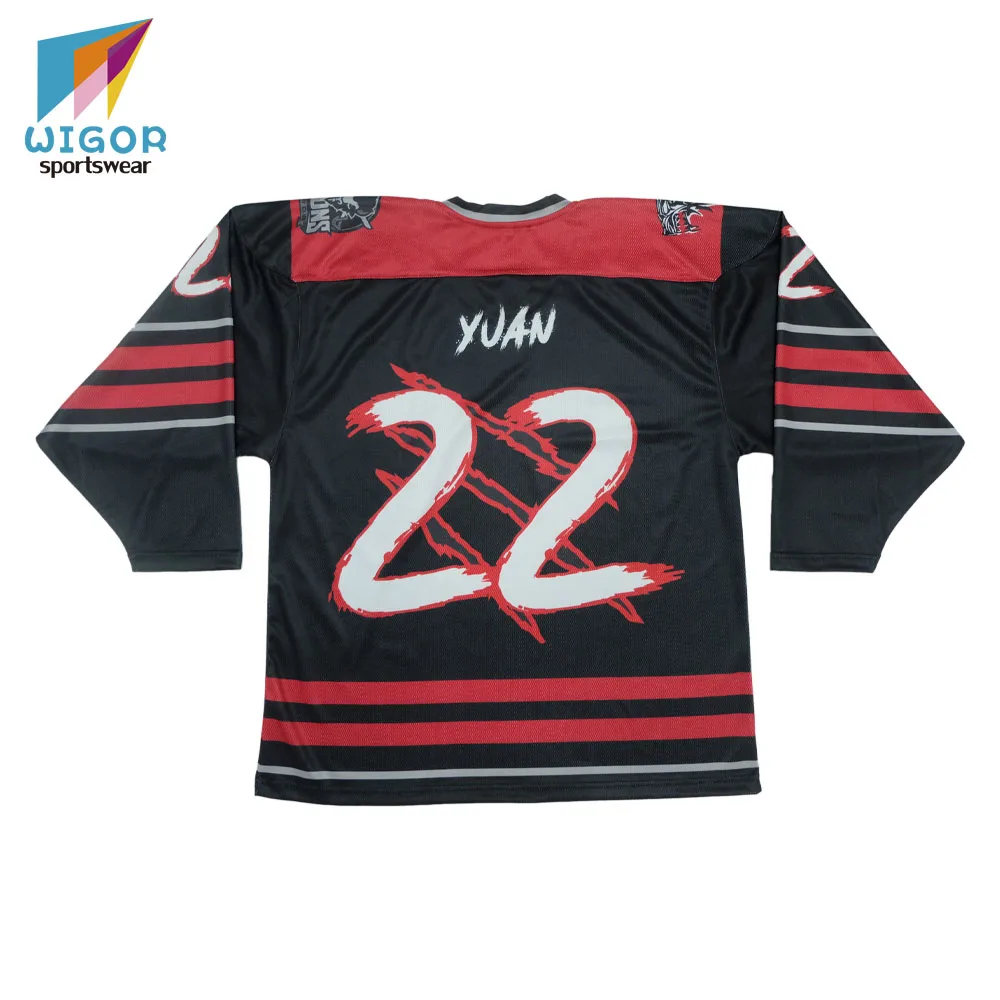 Wholesale team Canada hockey league jersey custom dye sublimation print ice hockey jersey for men