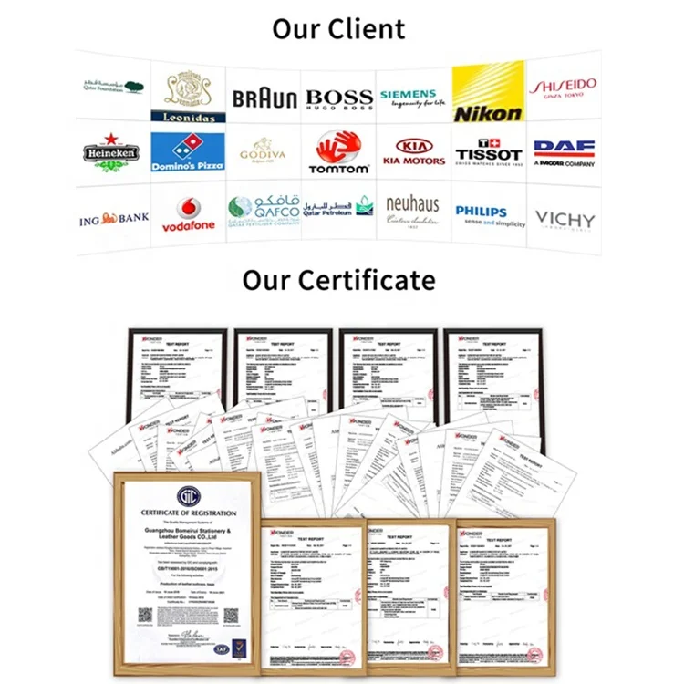 ISO BSCI factory eco-friendly many textures and colors recycled leather card holder and id card holders and credit card holder