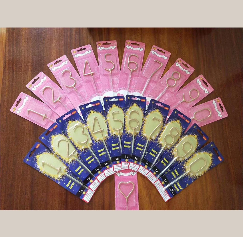 Factory direct price golden sparklers indoor wedding fireworks gold