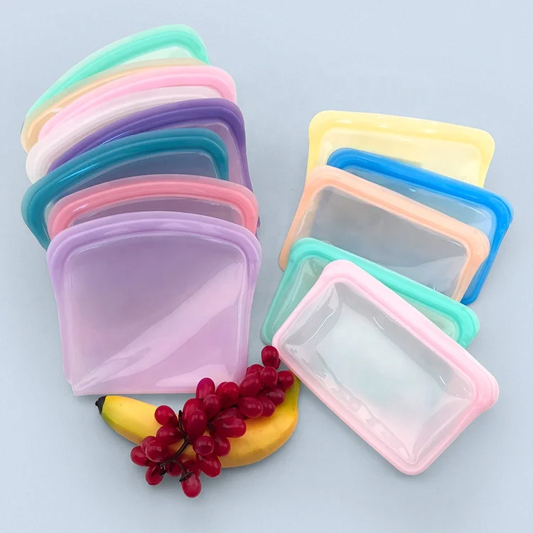 800 мл герметичные многоразовые силиконовые пакеты для хранения пищевых сэндвичей, силиконовые пакеты для грудного молока