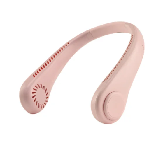 Portable Hanging Neck Fan USB Charging Silent Handheld Folding Fan Mini Leafless Fan Sports Outdoor Summer Air Cooler