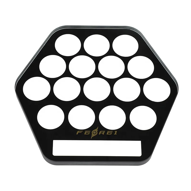 Customized Thick Size Irregular Shape Electric Camera Flash Light Screen Tempered electronic Glass Panel Hexagon Cover