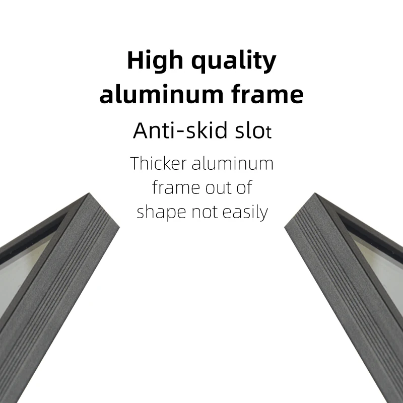 China Manufacture Decorative Black Metal Framed Full Length Large Standing Mirror aluminium dressing mirror