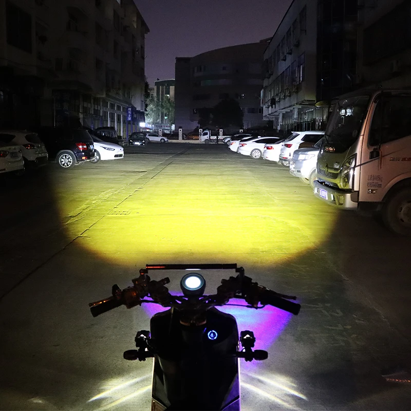 Лидер продаж, светодиодная передняя фара для мотоцикла, 6000 лм, прожектор для мотоцикла T30, противотуманный мини-фонарь для вождения