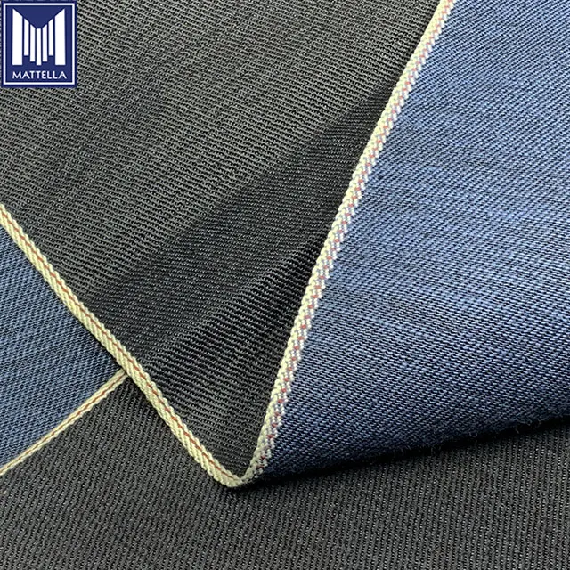 9oz high quality japanese denim fabric denim jeans fabric material dark bule warp indigo weft color customized available