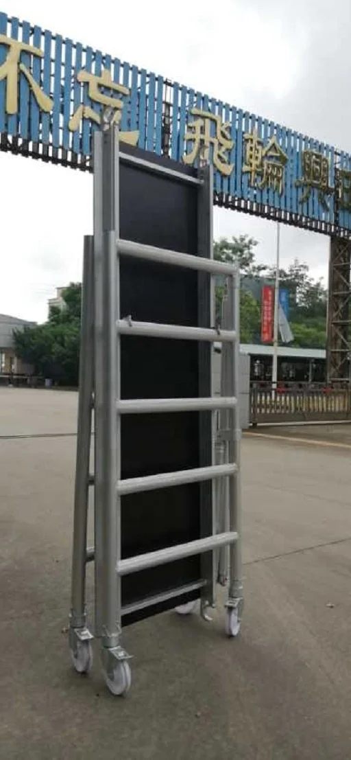 Popular light weight portable aluminum foldable mobile scaffold for manufacturers
