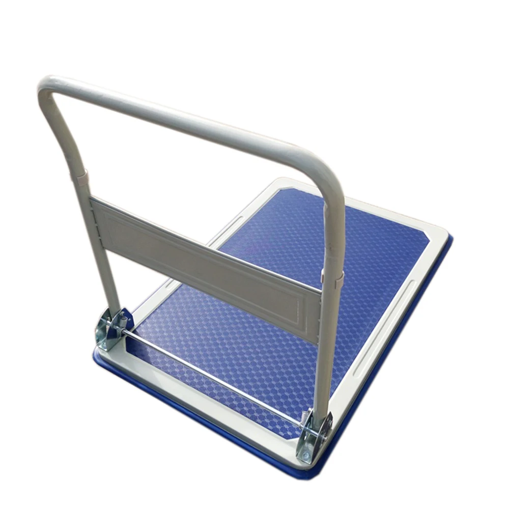 Heavy Duty Warehouse Use Integrated Steel Metal Platform Hand Trolley