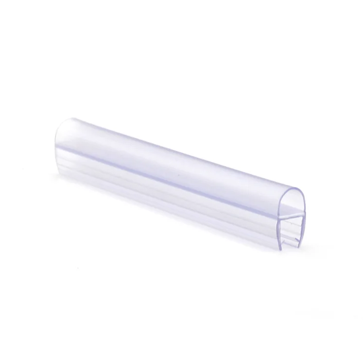 Waterproof Clear Plastic Edge Sealing Strip Stopper Shower Glass Door Seal For Door Bottom Seal Strip For 10mm Glass