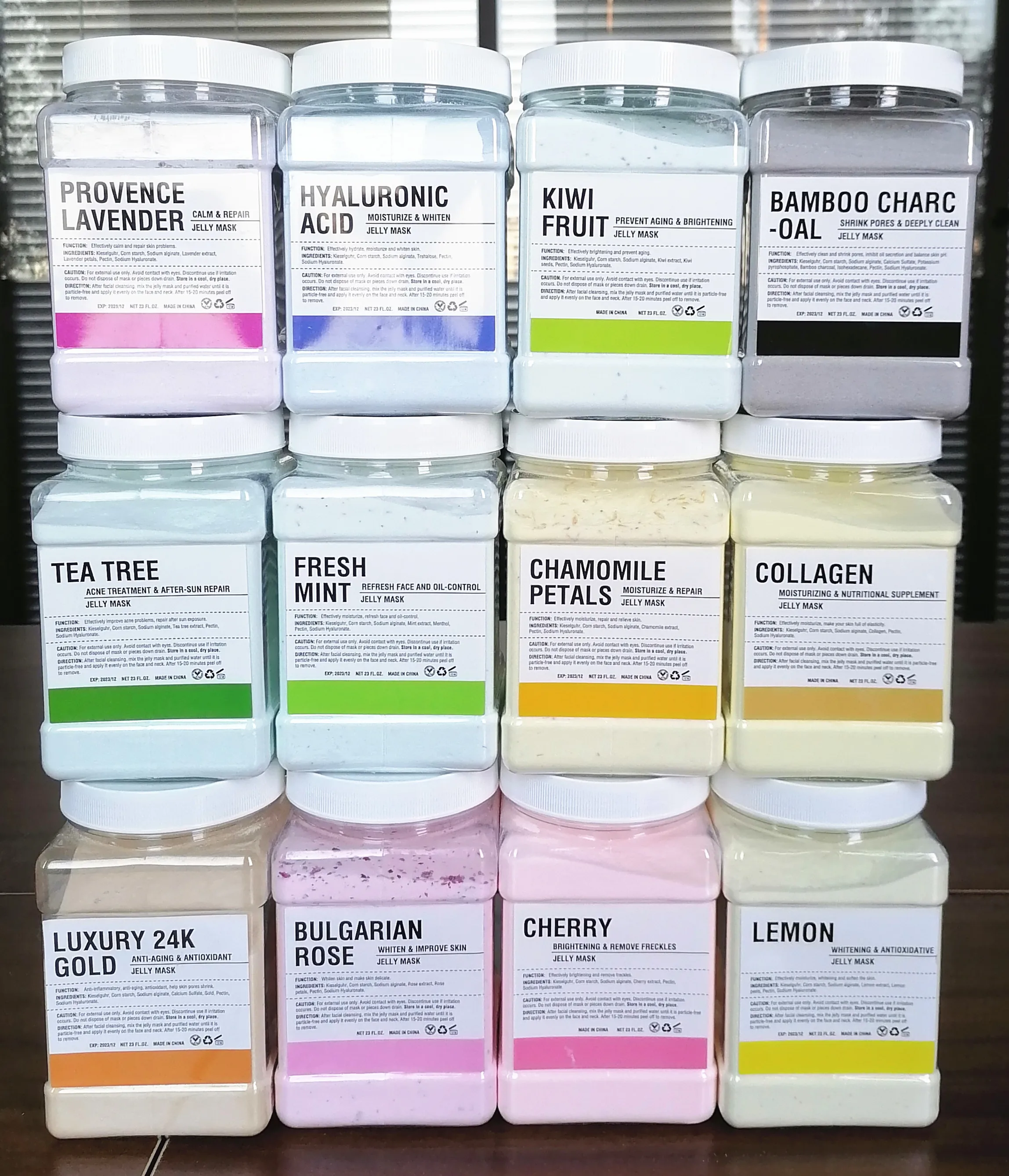  Free Shipping by Fedex 18 Pieces(18 Scents) Hydro Jelly Mask powder Ready to shipment within 10 days USA Canada and