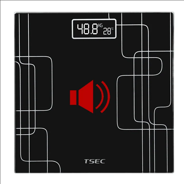 
2021 Hangzhou Household Personal 12 Inches 180kg 400lb Bathroom Scale Talking Weight Scale Language Customize Voice Function 