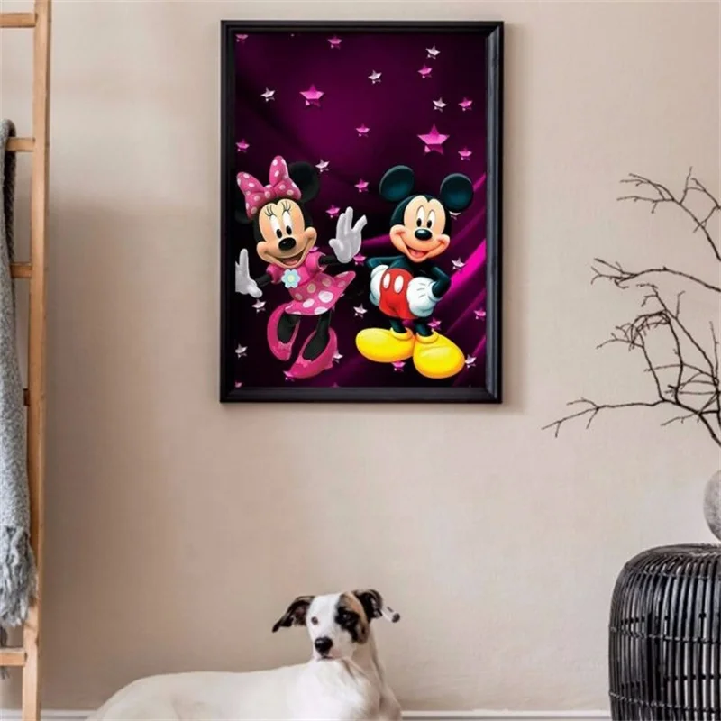 best selling product Crystal Porcelain Painting HD Printed Lovely min seascape paintings minnie Office Decor