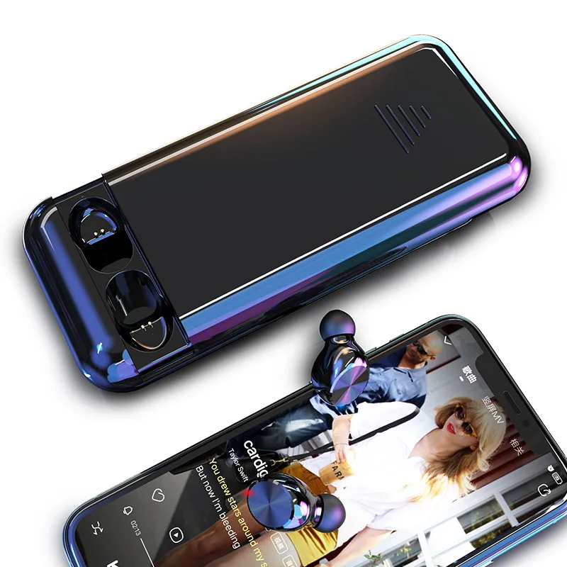 New 10000mah Mobile Power Bank Wireless Earphones Bass Stereo Tws Bt 5.0 Powerbank Earbuds