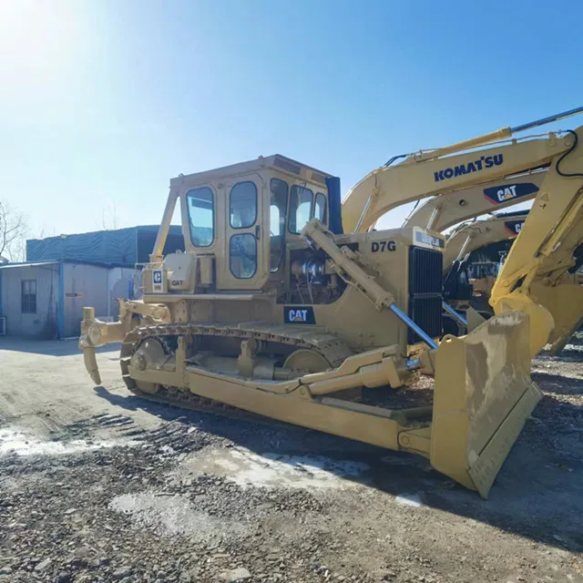 Used Bulldozer CAT D7G In Good Condition stable performance Second-hand Caterpillar Bulldozer D7G For Sale construction use