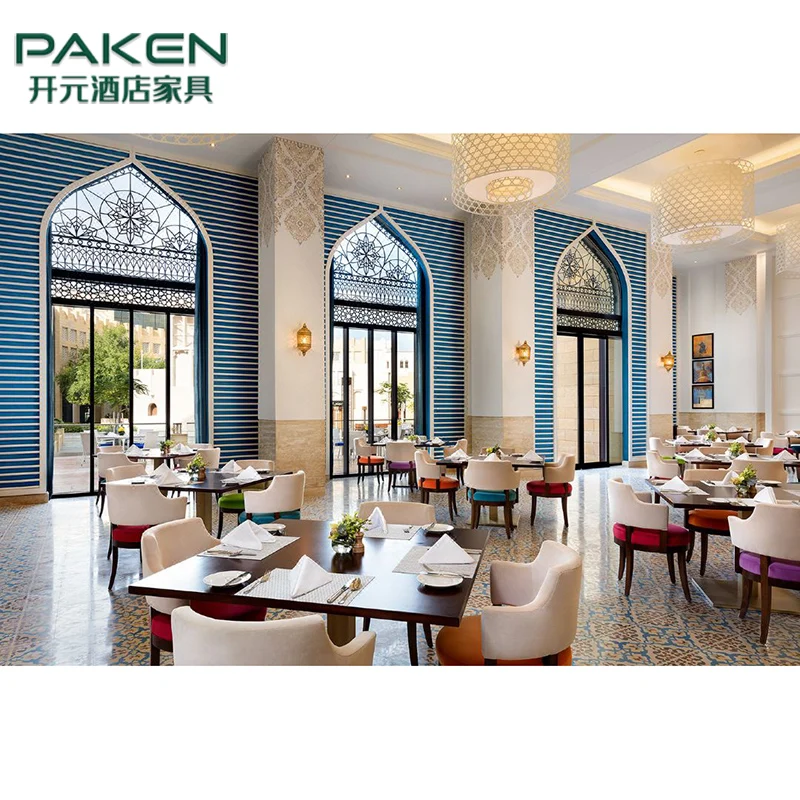 Dubai Hotel Restaurant Furniture Commercial Cafe Table And Chairs Restaurant Furniture Sets