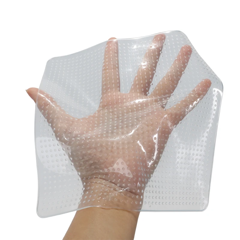 Stretch Lids Reusable Durable Film Keep Food Fresh Silicone Bowl Cover Lid Silicone Cling Wrap Food Wrap