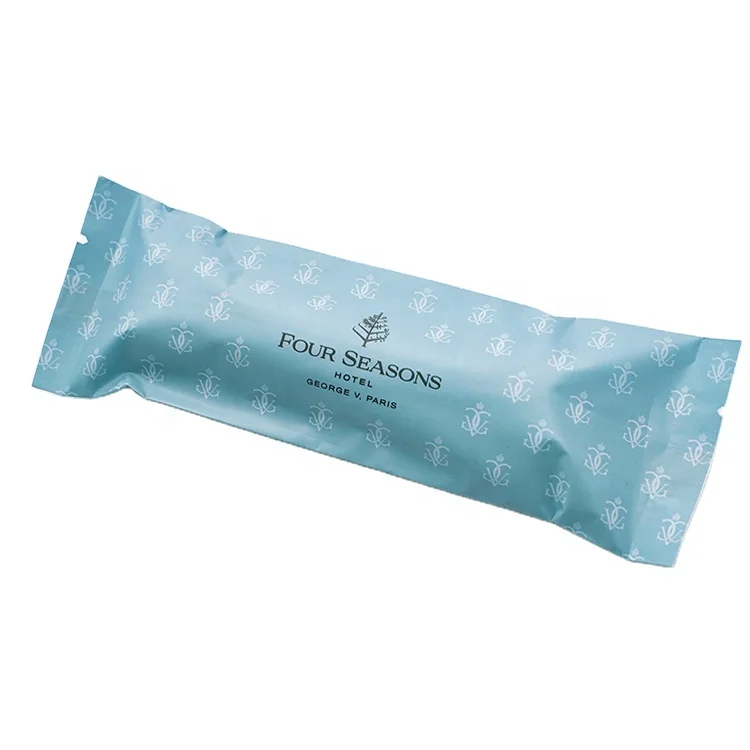 Wet rolled cotton white oshibori square towel for individual wrapped wet towel