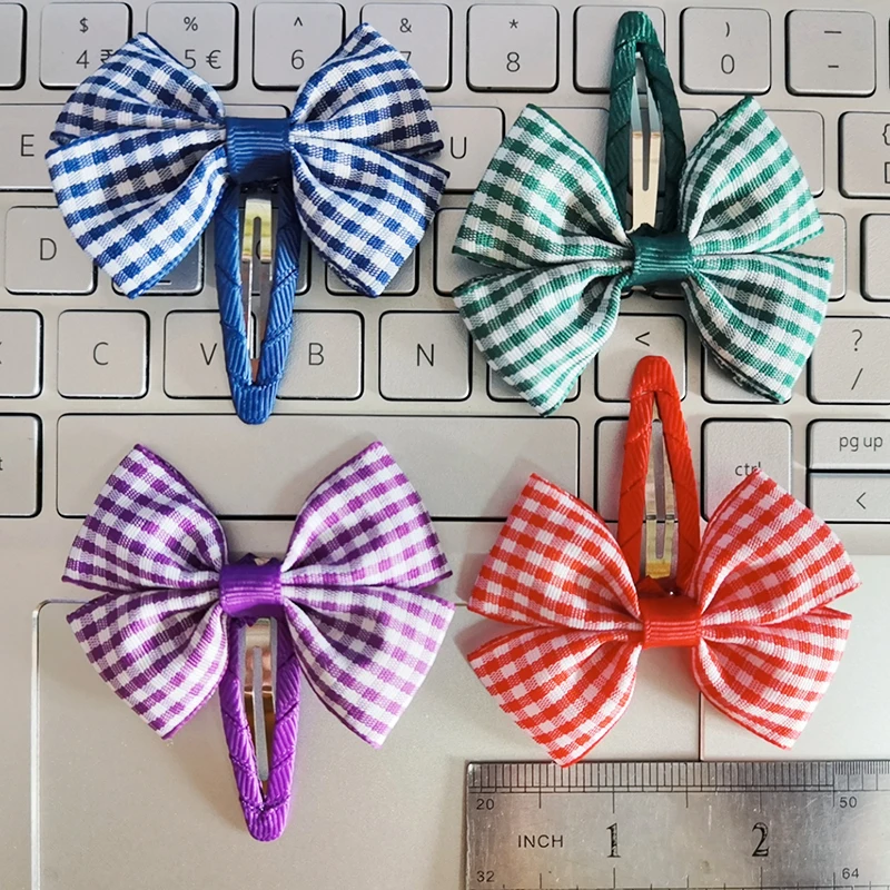 2.5 inch Bow BB snap hair clip simple style grosgrain ribbon hair bow accessories for kids baby