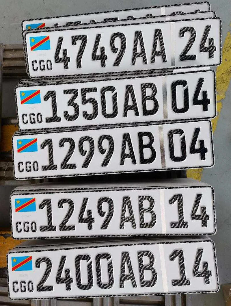 ISO9001 certificate Tractors Number Plate Design Bike Plate motorcycle Number emboss aluminum reflective film car license plate