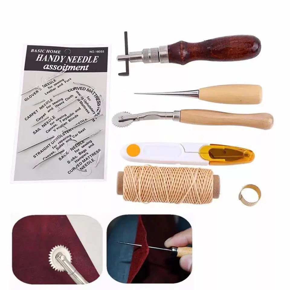DIY Leather Craft Tools Kit  Leather Craft  Punch Tools Set Leather Sewing Tool Accessories