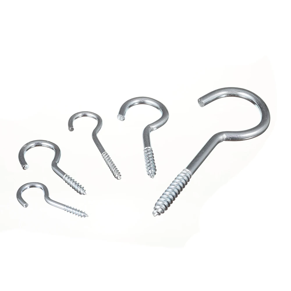 JIS ANSI Certification Black Oxide Zinc Plated 4mm 9mm 12mm Stainless Steel Heavy Duty Cup Hooks Shouldered Screw Hanging Hat