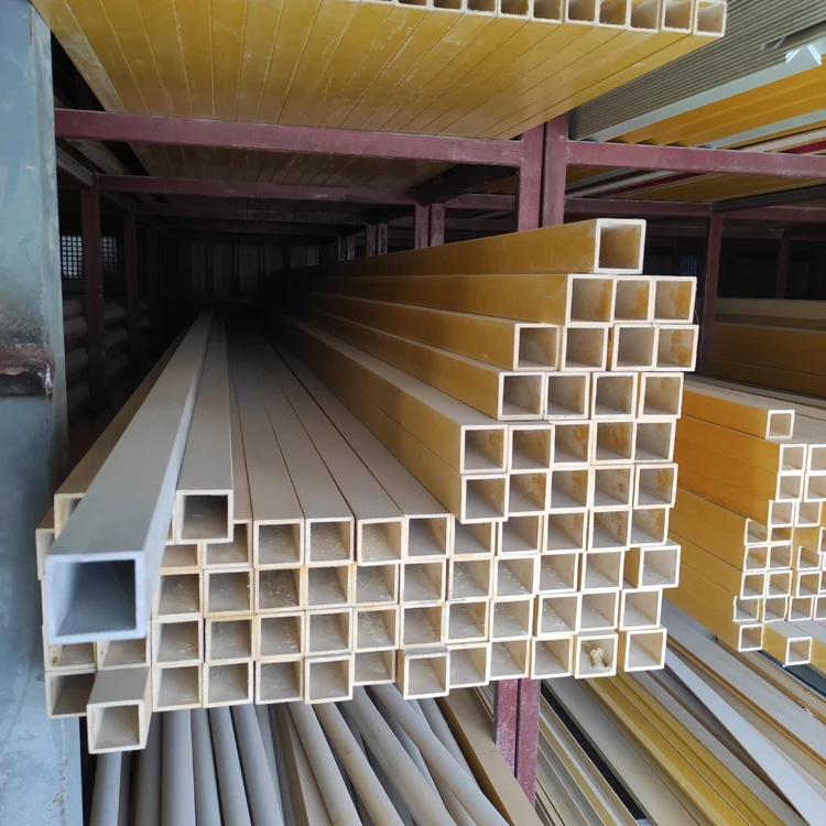 Anti-corrosion Reinforced fiberglass frp pultrusion square pipe