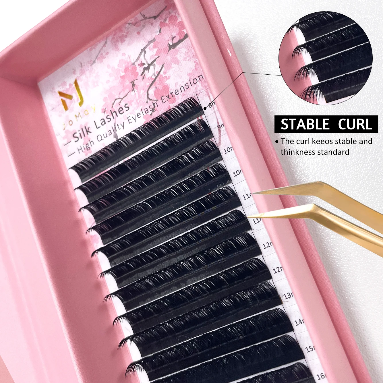 Jomay vendor 8-25 mm mix 0.25 d individual cashmere pretium quality everything for extension eyelash extensions single 13mm