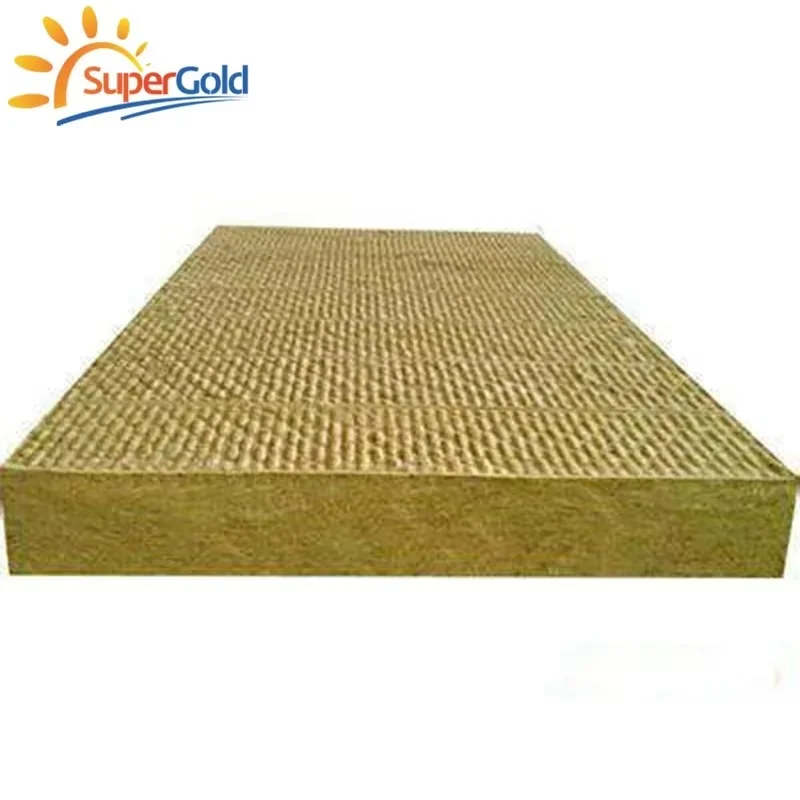 SuperGold thermal insulation plates heat resistant mineral rock wool board 80kg/m3