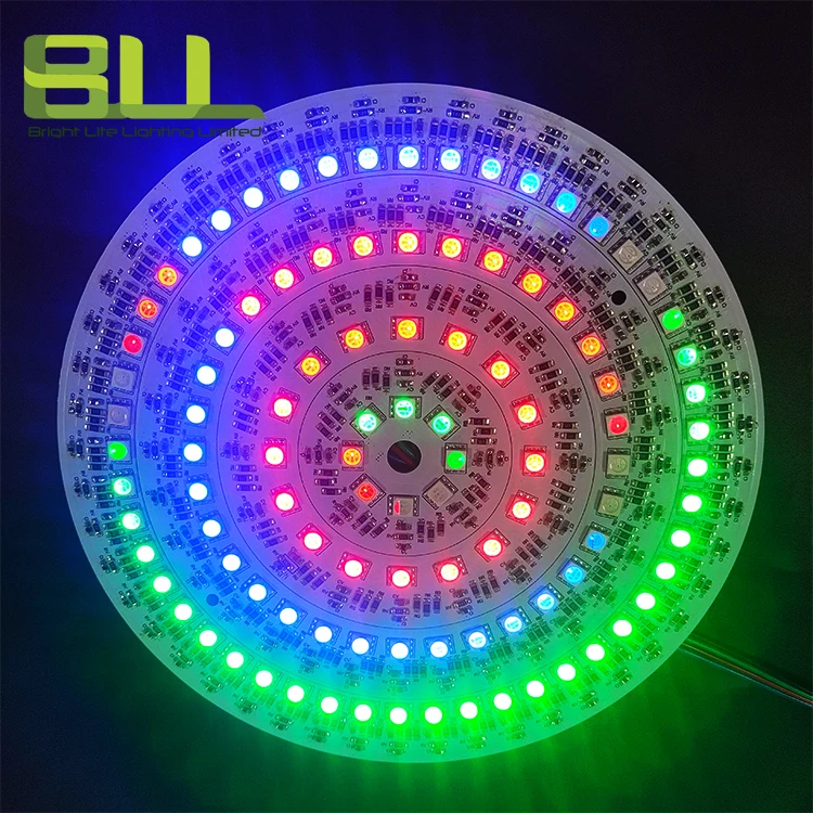 5050 пиксель RGB светодиодная круглая световая панель DC12V 17 мм диаметр алюминиевая доска изюминка