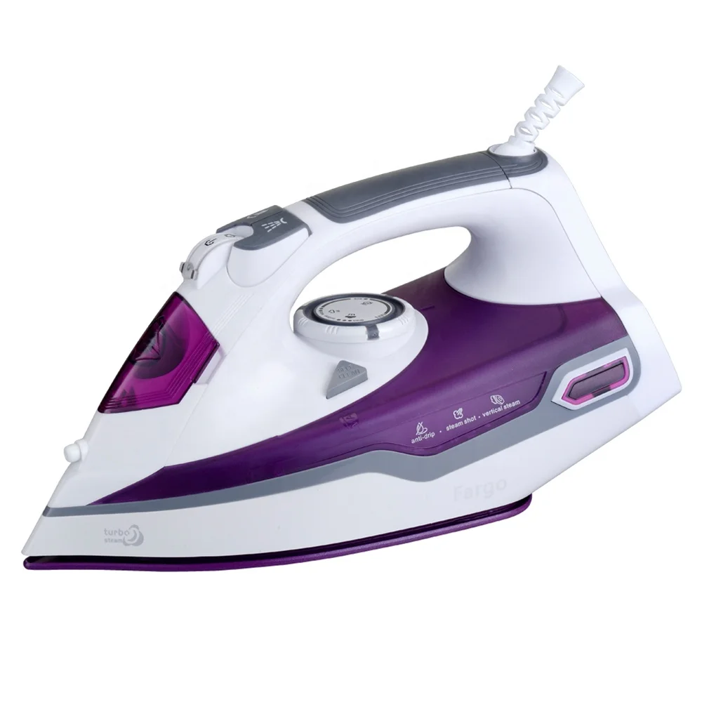 2200W 2400W Ceramic Soleplate Hand Held Household Vertical Professional Electric Steam  Iron for Clothes Anti Power Tank