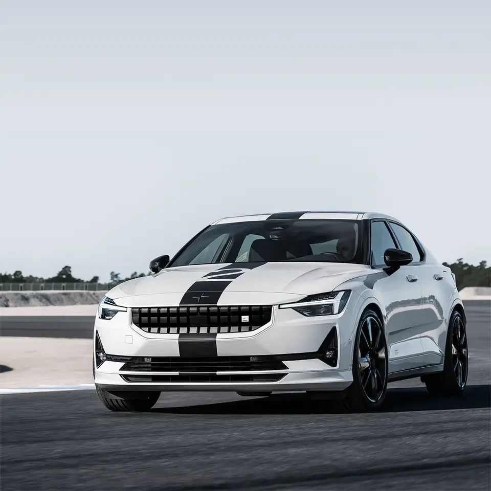 Electric compact sports car long range 450km with 300 kw motor power dual motor AWD polestar 2 hatchback luxury vehicles