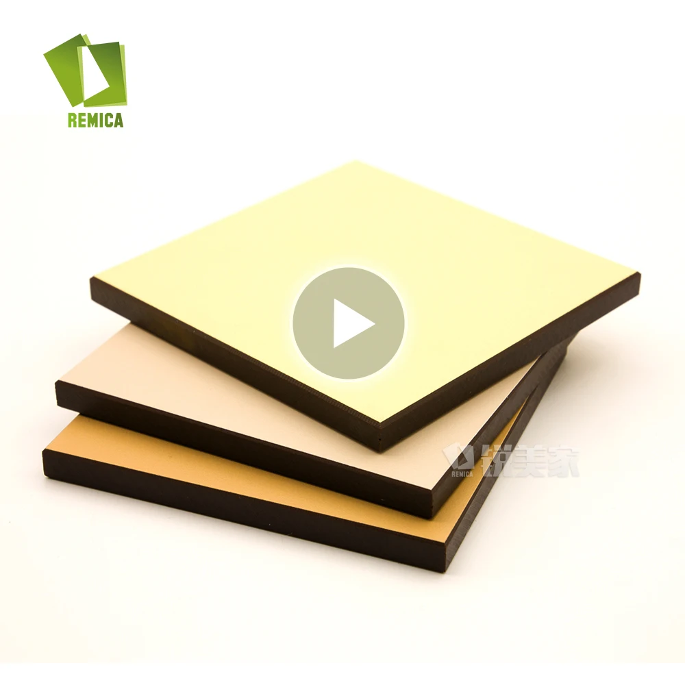 Remica factory custom Size thickness solid color for office table phenolic Decorative high pressure compact HPL laminate board