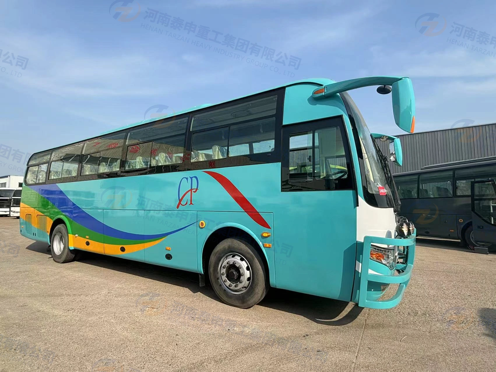 ZK 50-местный Подержанный автобус туристический передний двигатель для продажи