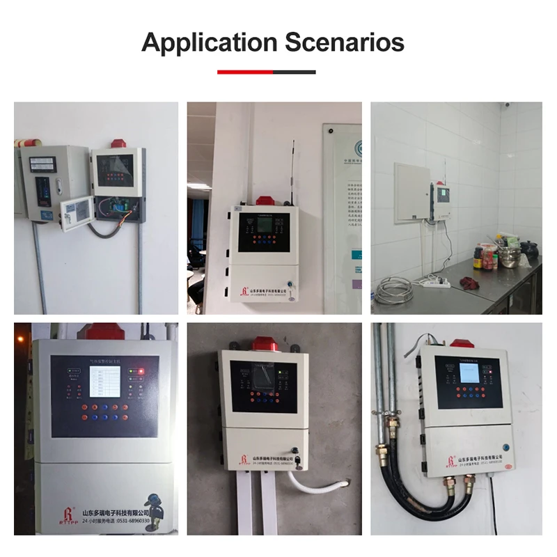 99 channel gas alarm controller with four wire system and independent alarm relay