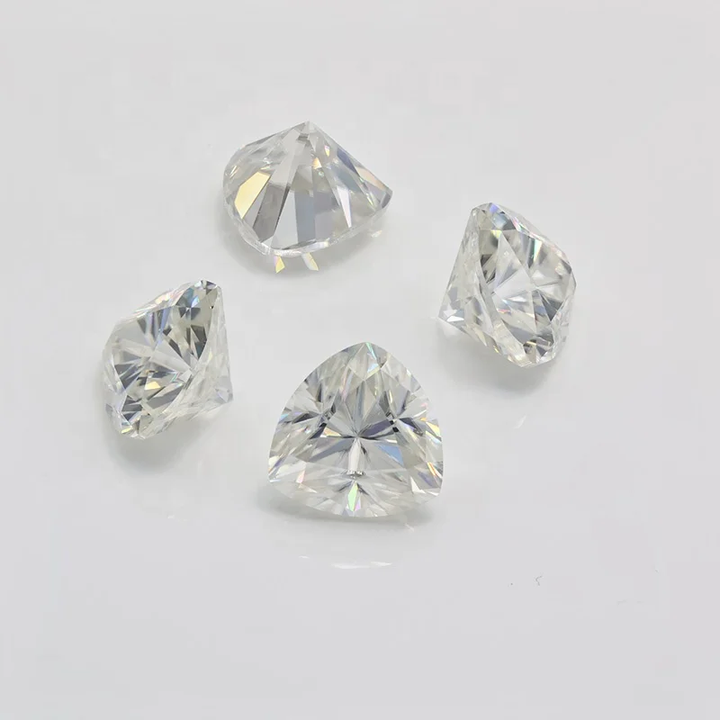Moissanite Manufacturer Super White DEF Color Trillion Moissanite 0.03-5ct Moissanite Stones