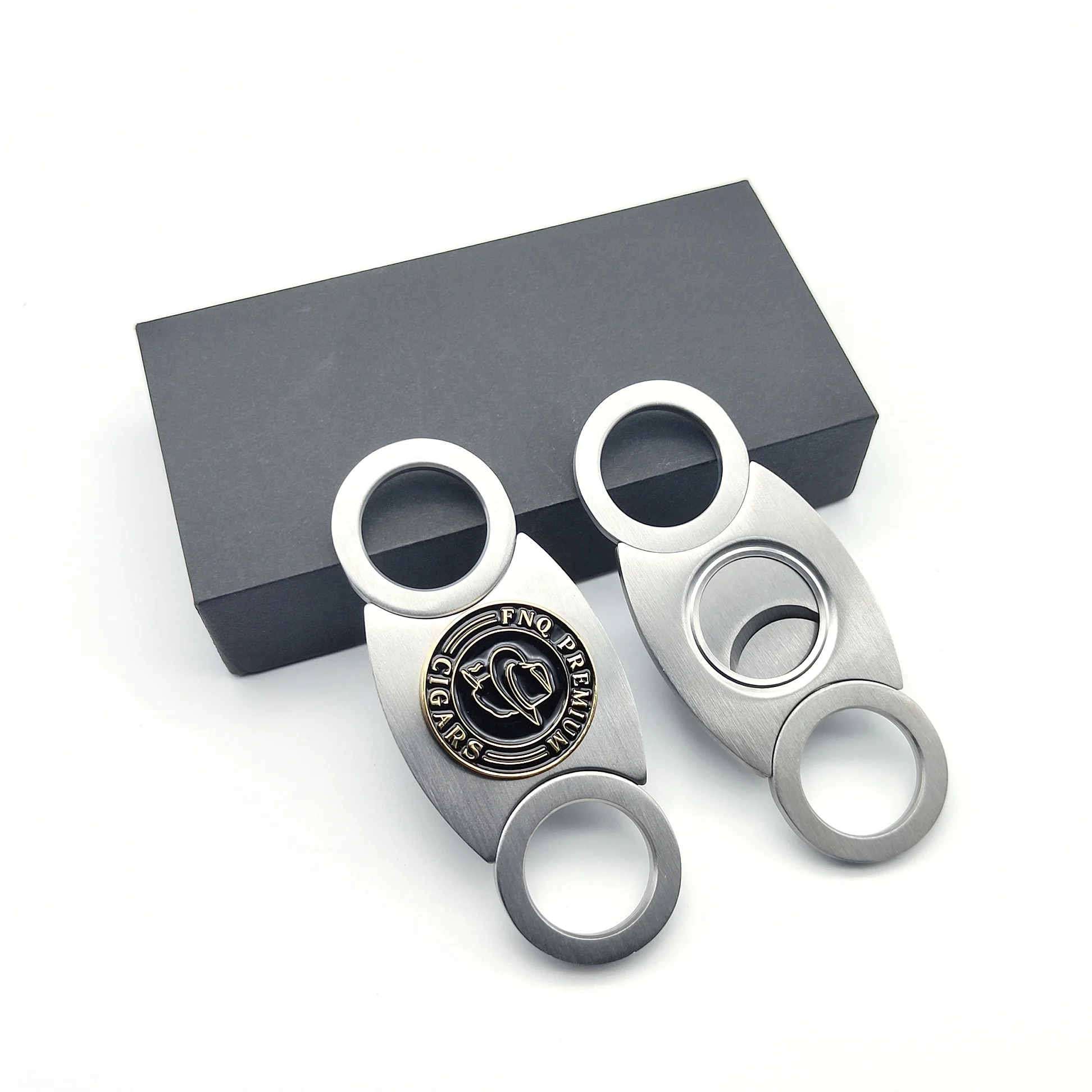 Аксессуары для курительных сигар металлические ножницы из нержавеющей стали с индивидуальным