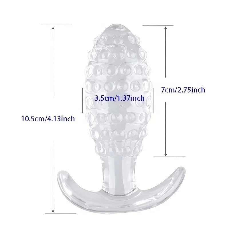 AAV Conical Glass 4 Differdnt Sizes Transparent Crystal Butt Plug G-Spot Stimulator Prostate Massager Vaginal Masturbation