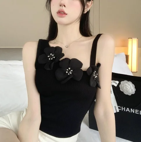 TWOTWINSTYLE White Patchwork Appliques Safety Vest Women Clothing Sleeveless Backless Slimming Vest For Women