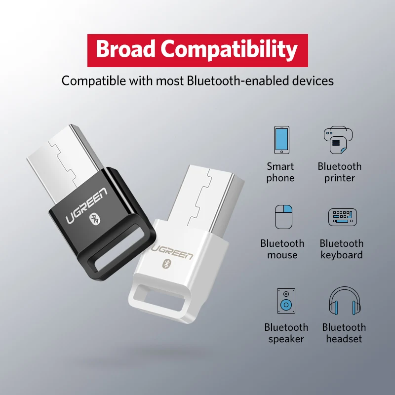  Оптовая Продажа Ugreen USB BT адаптер-ключ 5 0 Bluetoothed музыкальный аудио приемник передатчик для ПК компьютерный динамик беспроводная