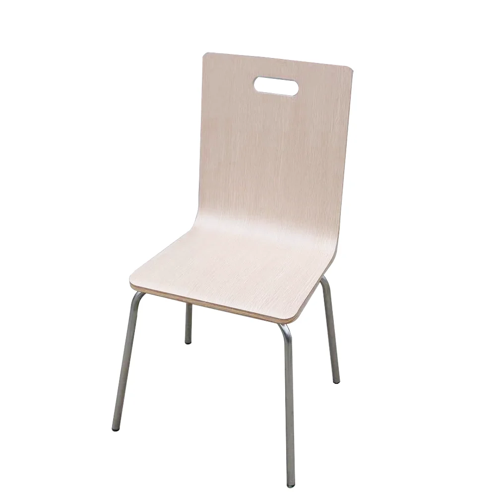 Durable Modern Dining Chair with Solid Wood Curved Bending Plywood Accessory for Dining Table Office Furniture