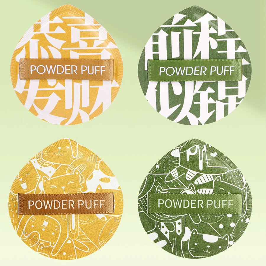 Factory Wholesales Cotton Candy Soft Triangle Sponge Wet And Dry Dual Use Air Cushion Cosmetic Water Drop Powder Puff