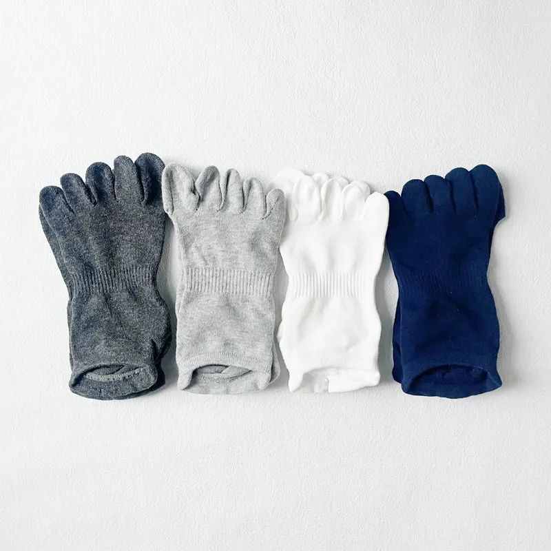Wholesale Customized Non-slip Women Combed Cotton Ctocking Five Fingers Sock Five Toe Socks