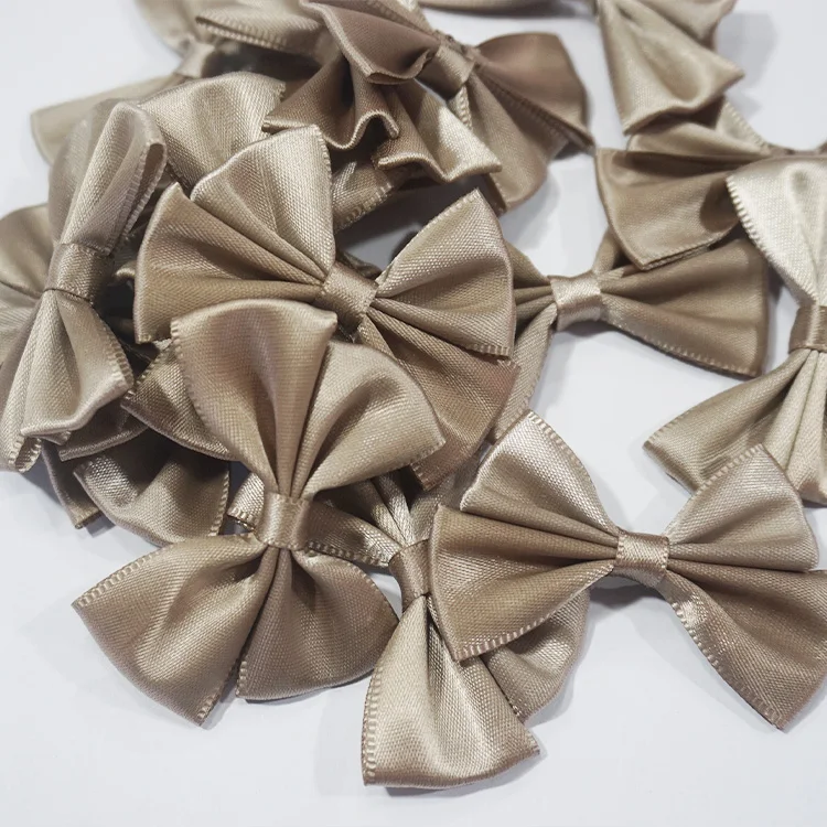 High Quality Custom Elastic Pre Made Ribbon Bows Gift Bows For Chocolate Box