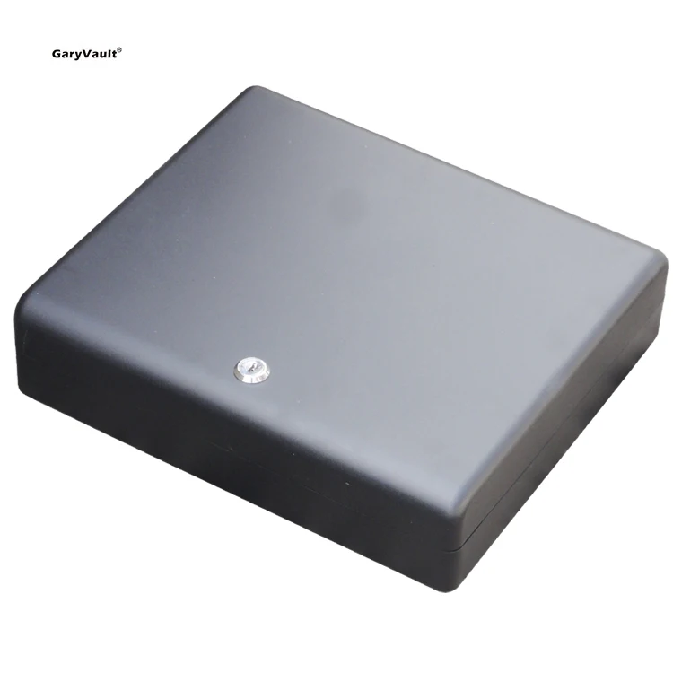 Hot Sale Portable Steel Cash Locker Lock Box Fireproof  Key Safe Tactical Defense Gun Safe