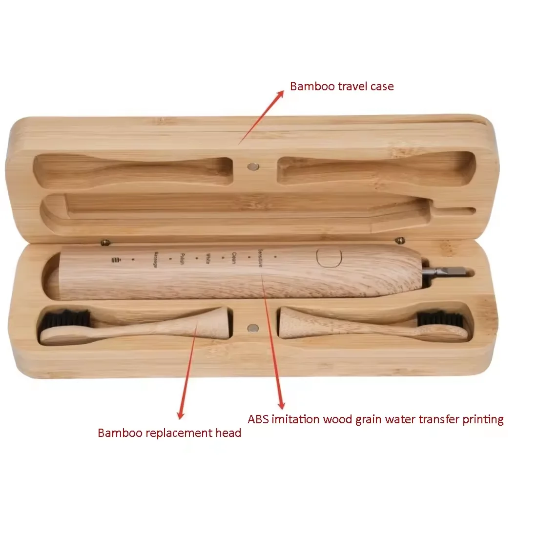 Ultrasonic Electric Toothbrush Rechargeable Electric Toothbrush Charcoal Bamboo Toothbrush Electric