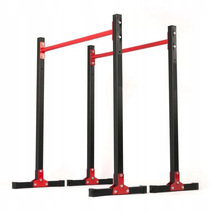 Wellshow Sport Gymnastics Parallette Bars Dip Station Fitness Workout Dip bar Stabilizer