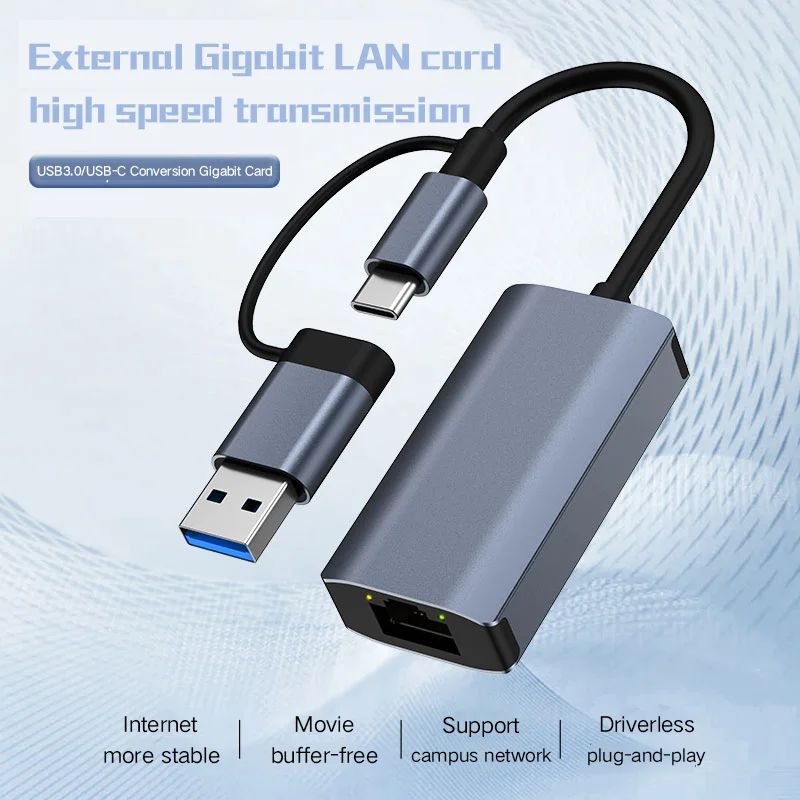 Новый USB 3 0 сетевой карты типа C к RJ45 Lan ПОРТ 1000 м Ethernet конвертер кабель Интернет-адаптер для ноутбука