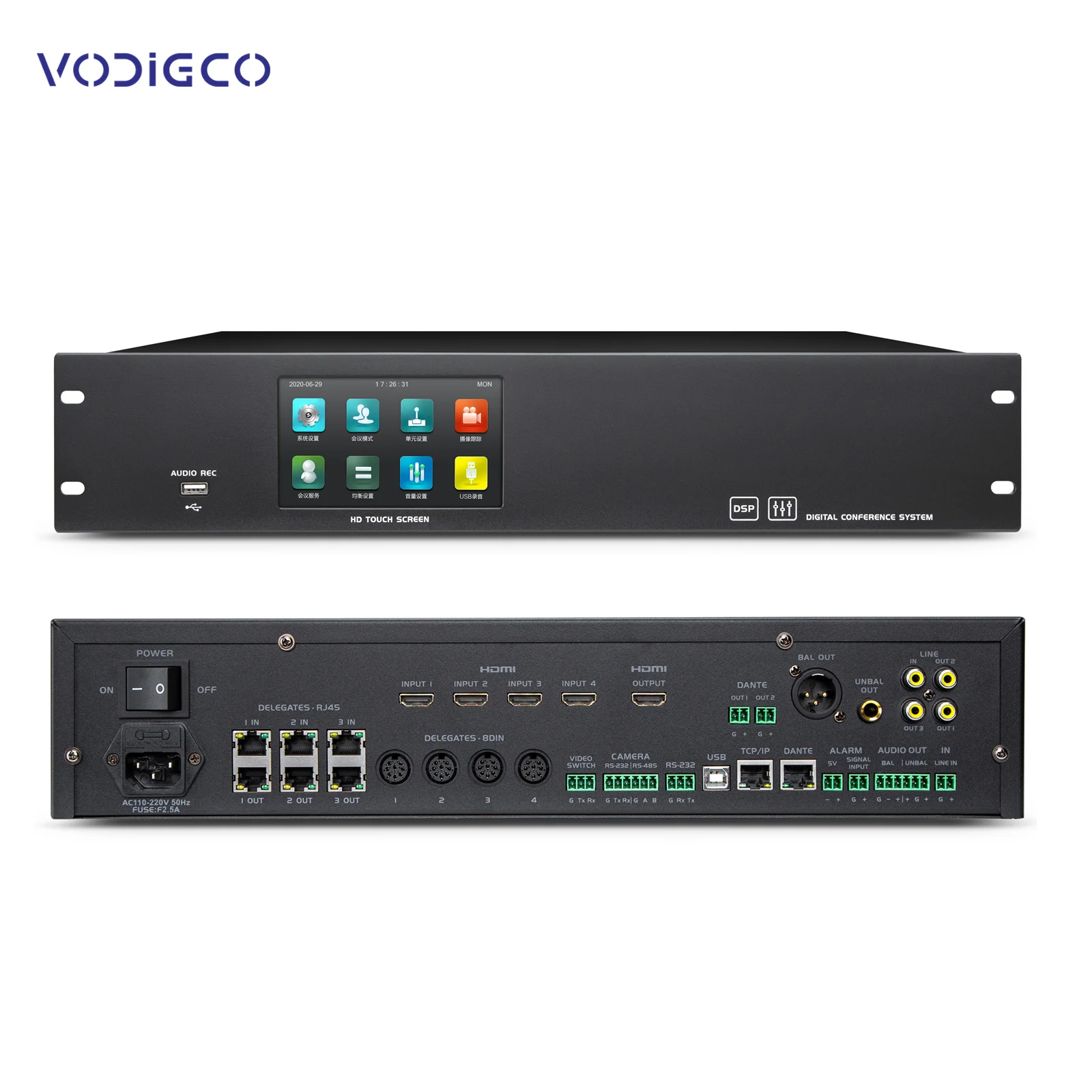 VCS-HR8630M микрофон для конференц-зала VODIGCO 12 единиц