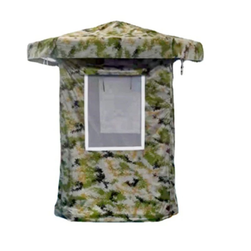 Outdoor Sentry and Field Combat Single Double Person Standing Guard Duty Sunshade Inflatable Tent for Gangting