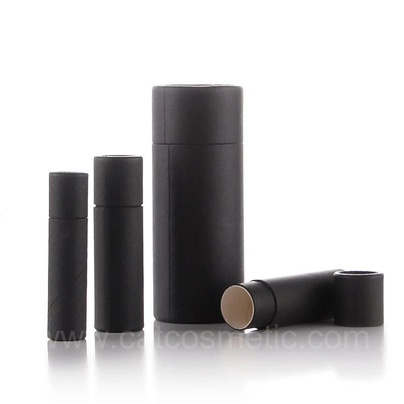 Empty Biodegradable Refillable Eco Friendly Deodorant Stick Kraft Paper Tube Deodorant Stick Container Packaging